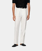 Off-White Wide Leg Straight Chinos