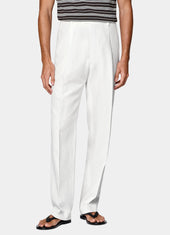 Wide Leg Straight Trousers