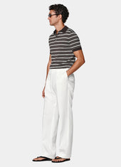 Wide Leg Straight Trousers