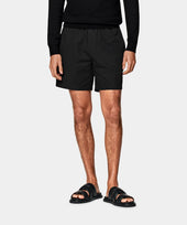 Black Straight Leg Shorts