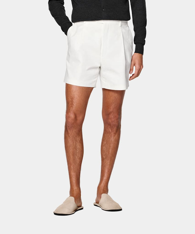 Off-White Straight Leg Shorts