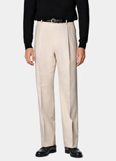 Wide Leg Straight Trousers