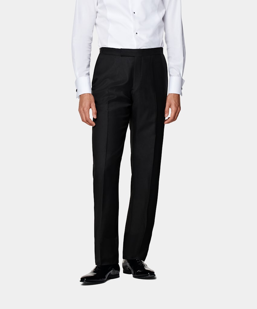 Straight Leg Tuxedo Trousers