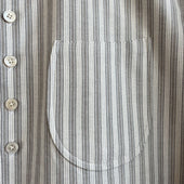 Dead Stock Cotton Oxford Stripe Dress Shirt