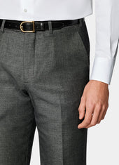 Slim Leg Straight Suit Trousers