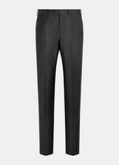 Slim Leg Straight Suit Trousers
