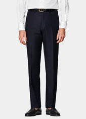Slim Leg Straight Suit Trousers