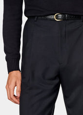 Wide Leg Straight Suit Trousers