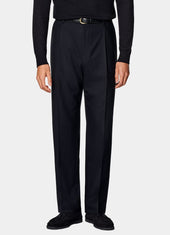 Wide Leg Straight Suit Trousers