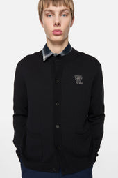 Crewneck Bow Logo Cardigan