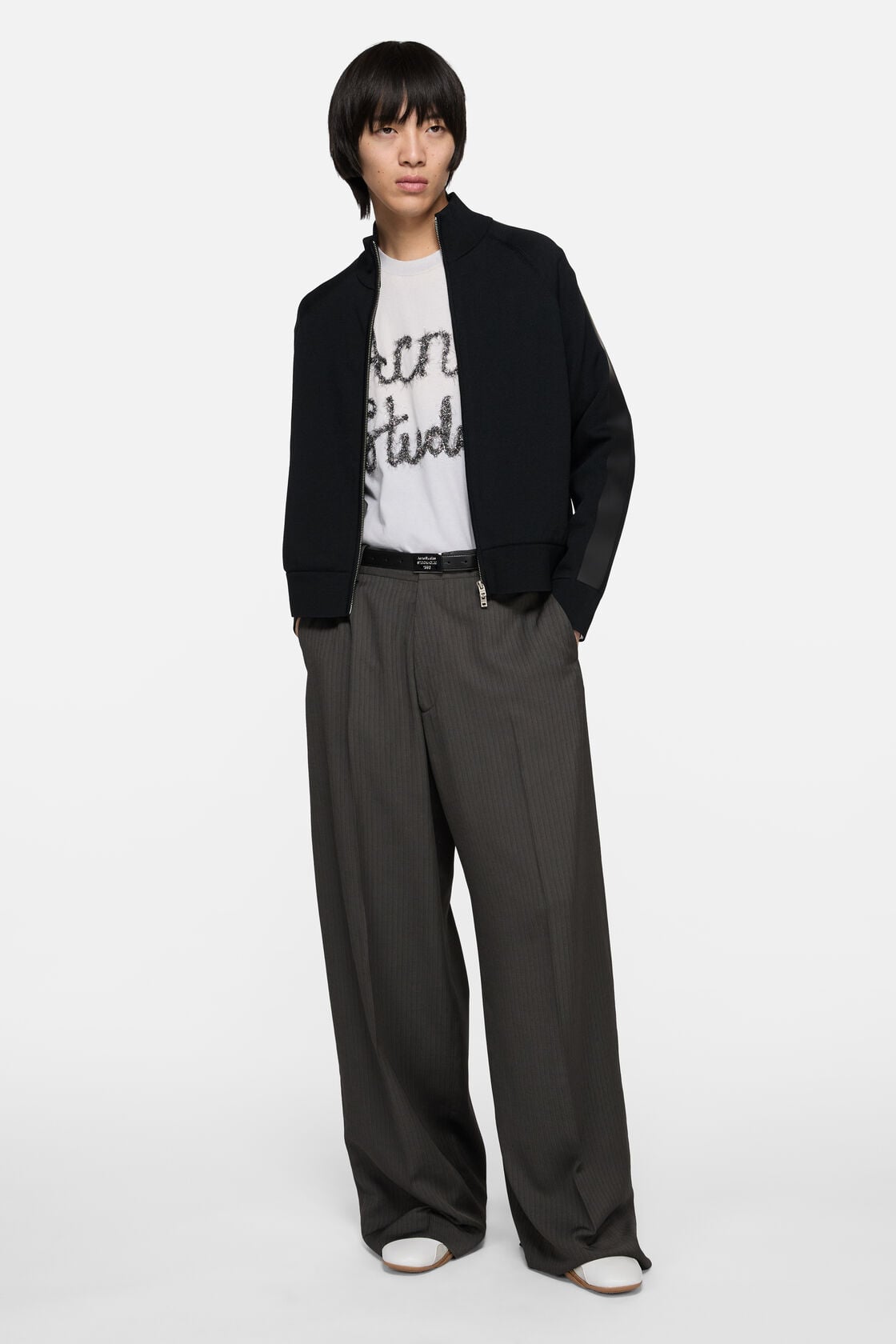 Zip Up Logo Cardigan