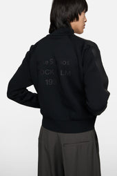 Zip Up Logo Cardigan