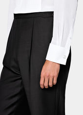 Wide Leg Straight Tuxedo Trousers
