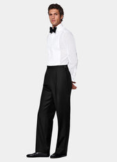Wide Leg Straight Tuxedo Trousers