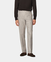 Taupe Straight Leg Trousers