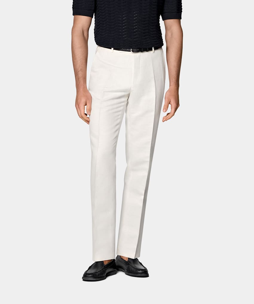Straight Leg Suit Trousers
