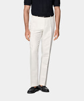 Off-White Straight Leg Suit Trousers