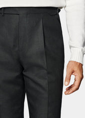 Slim Leg Tapered Suit Trousers