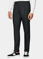 Slim Leg Tapered Suit Trousers