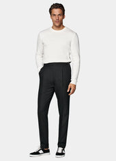 Slim Leg Tapered Suit Trousers