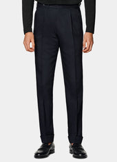Slim Leg Tapered Suit Trousers