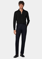 Slim Leg Tapered Suit Trousers