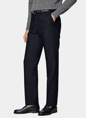 Slim Leg Straight Trousers