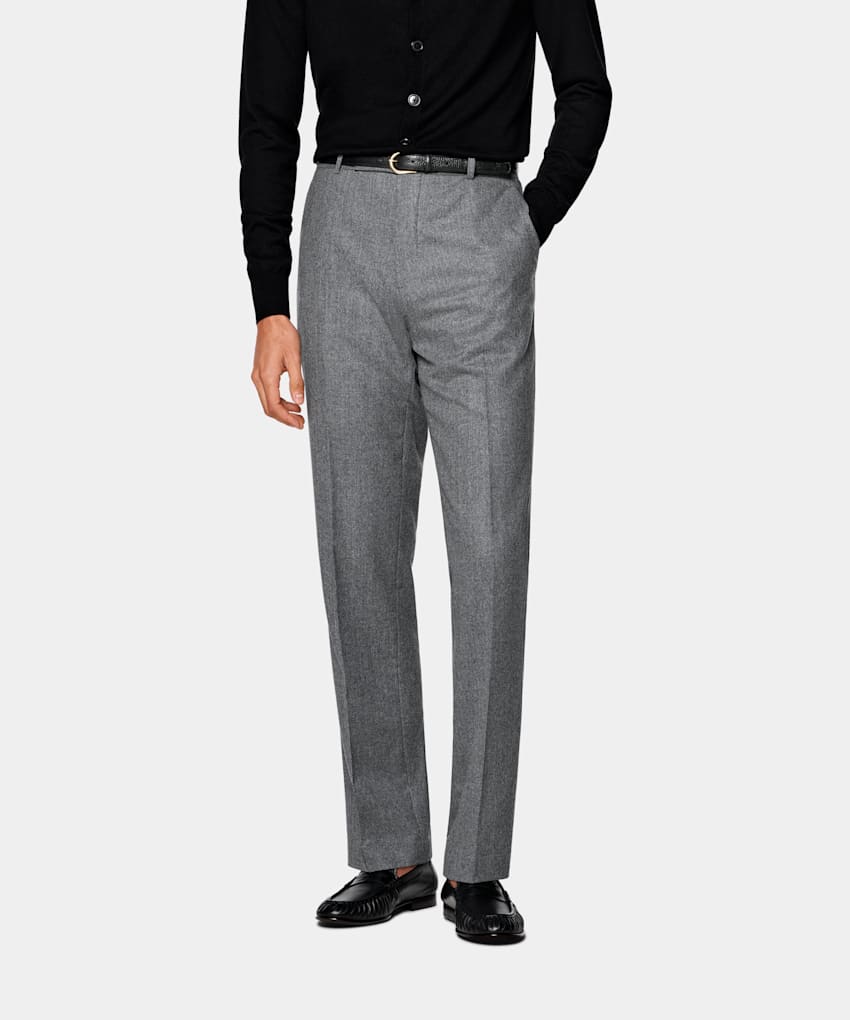 Straight Leg Suit Trousers