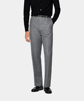 Mid Grey Straight Leg Suit Trousers