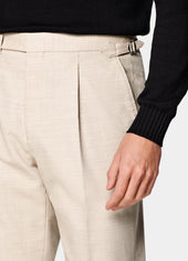 Slim Leg Tapered Suit Trousers