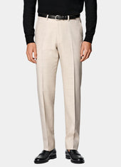 Slim Leg Straight Trousers