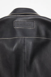 Leather Shirt Jacket