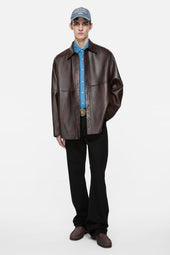 Leather Overshirt