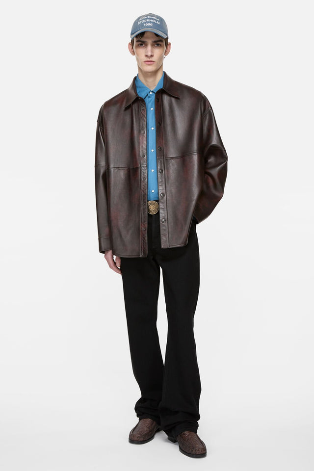 Leather Overshirt