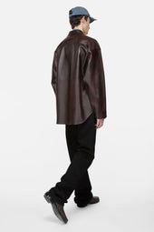 Leather Overshirt