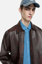 Leather Overshirt