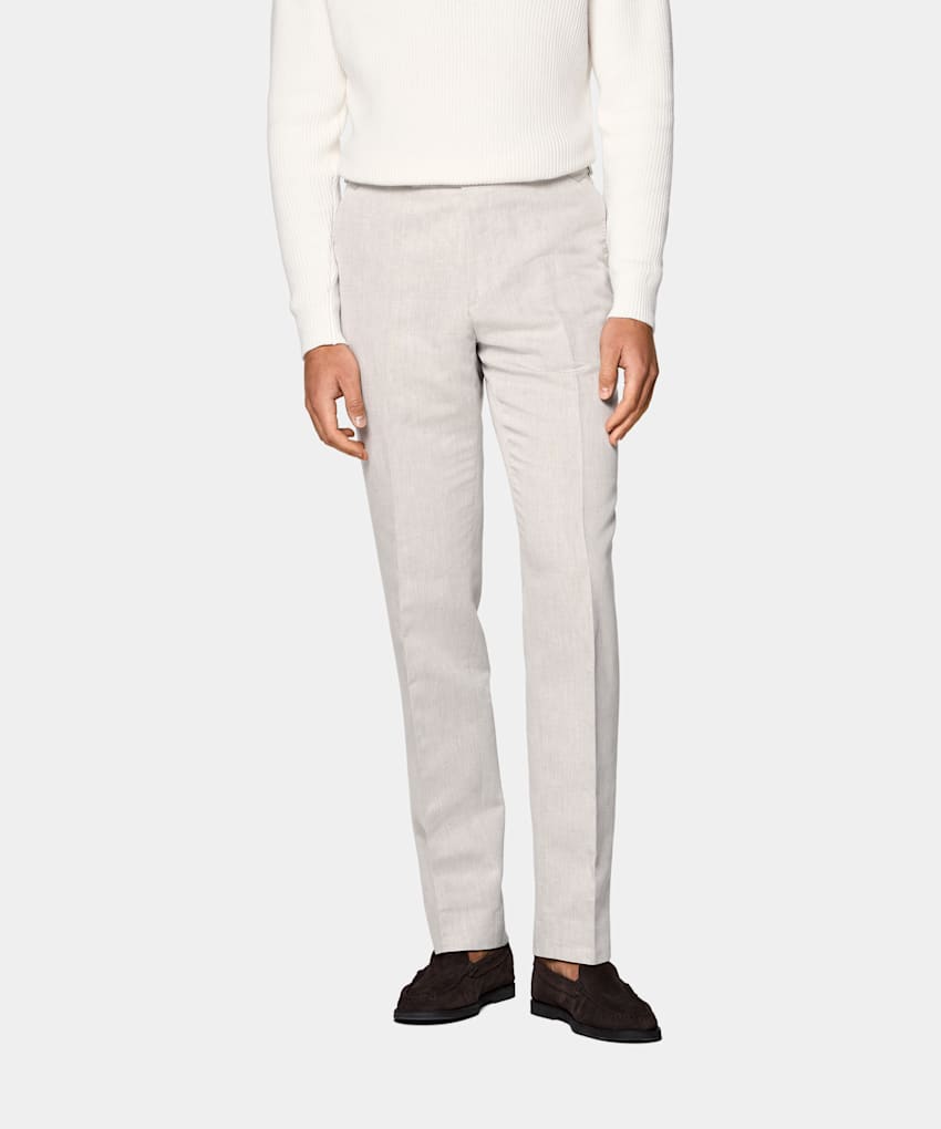Straight Leg Suit Trousers