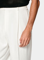 Wide Leg Straight Suit Trousers