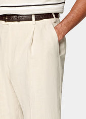 Wide Leg Straight Suit Trousers