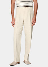 Wide Leg Straight Suit Trousers