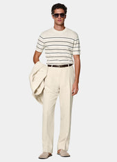 Wide Leg Straight Suit Trousers
