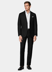Slim Leg Straight Suit Trousers