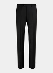 Slim Leg Straight Suit Trousers