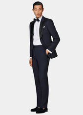 Slim Leg Straight Tuxedo Trousers