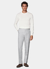 Slim Leg Straight Suit Trousers