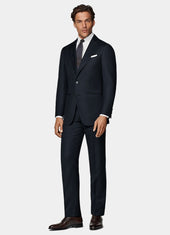 Bird S Eye Slim Leg Straight Suit Trousers