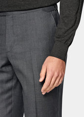 Bird S Eye Slim Leg Straight Suit Trousers