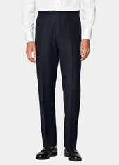 Bird S Eye Straight Leg Suit Trousers