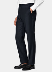 Bird S Eye Straight Leg Suit Trousers