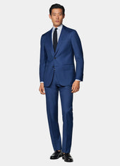 Slim Leg Straight Suit Trousers